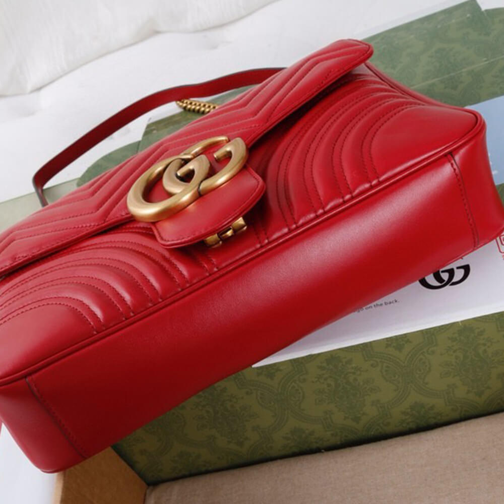 Gucci GG Marmont Medium Matelasse Shoulder Bag - Replica Luxury Bags™