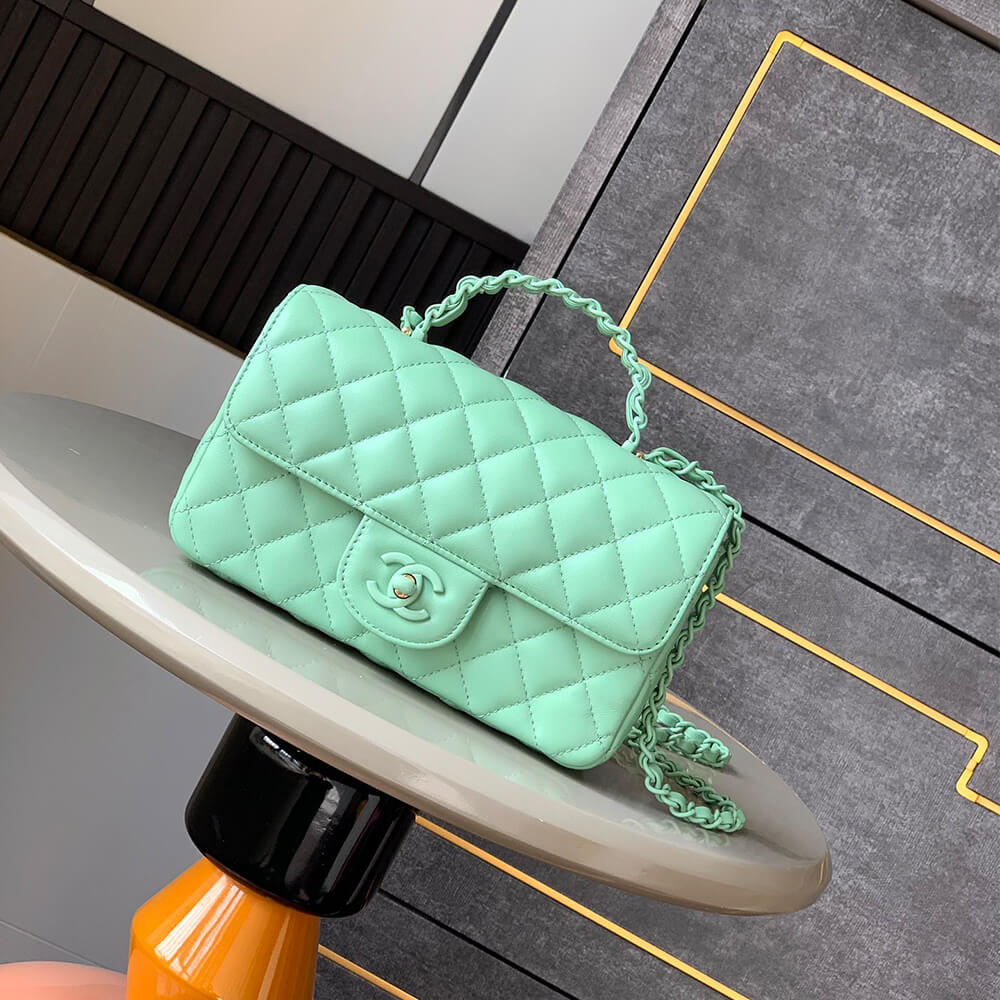 Chanel Mini Flap Bag with Top Handle - Replica Luxury Bags™