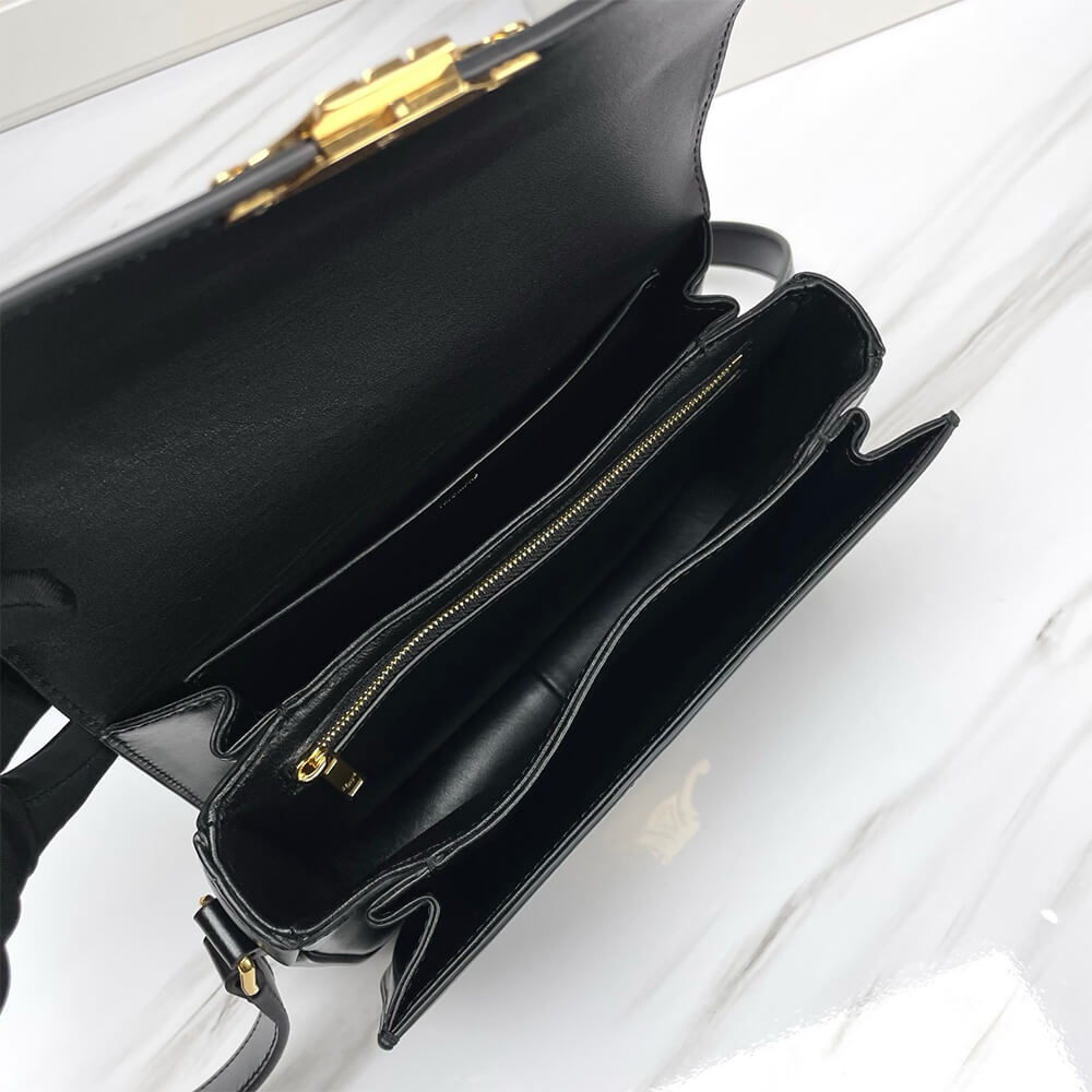 Celine Classique Triomphe Bag In Shiny Calfskin - Replica Luxury Bags™