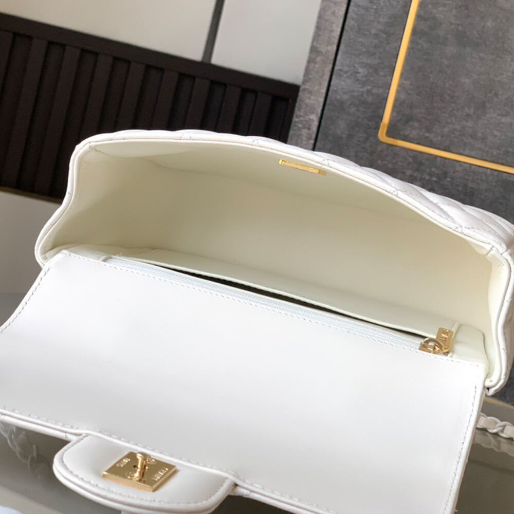 Chanel Mini Flap Bag with Top Handle - Replica Luxury Bags™