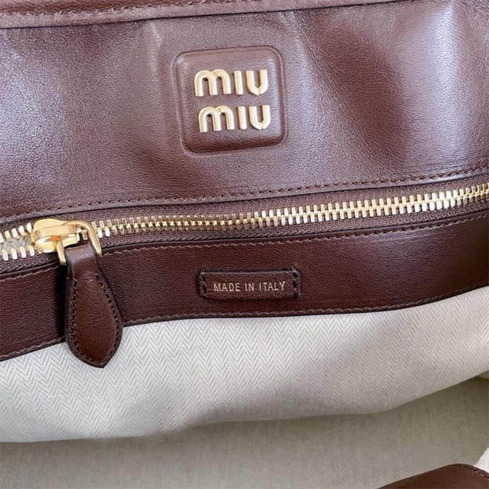 MIUMIU Medium Aventure nappa leather bag - Replica Luxury Bags™