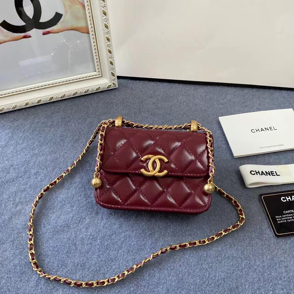 Chanel Mini Clutch Bag with Chain - Replica Luxury Bags™