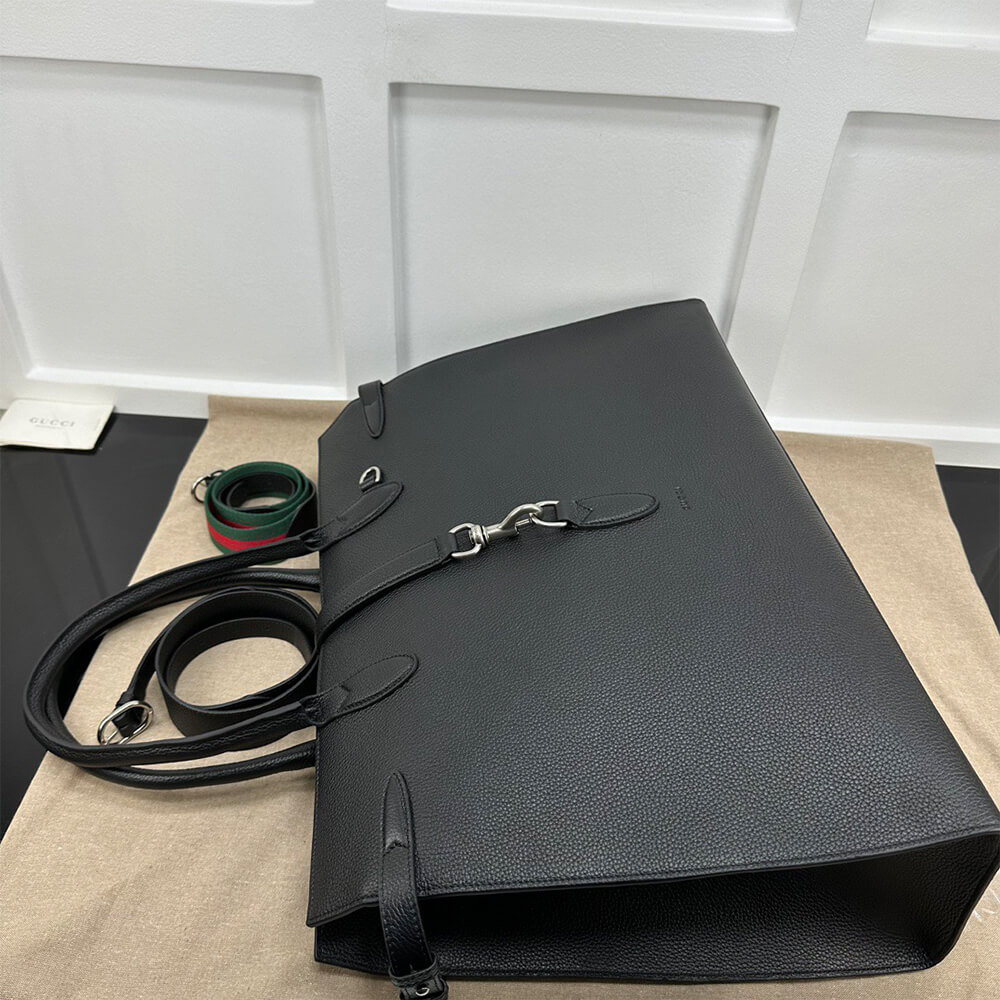 Gucci Large Tote Bag with Hook Closure - Replica Luxury Bags™