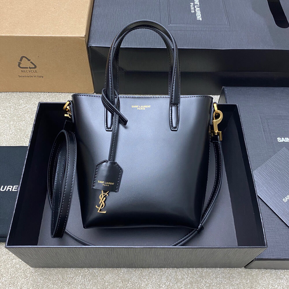 YSL Mini Toy Shopping Bag Saint Laurent In Box Leather - Replica Luxury Bags™