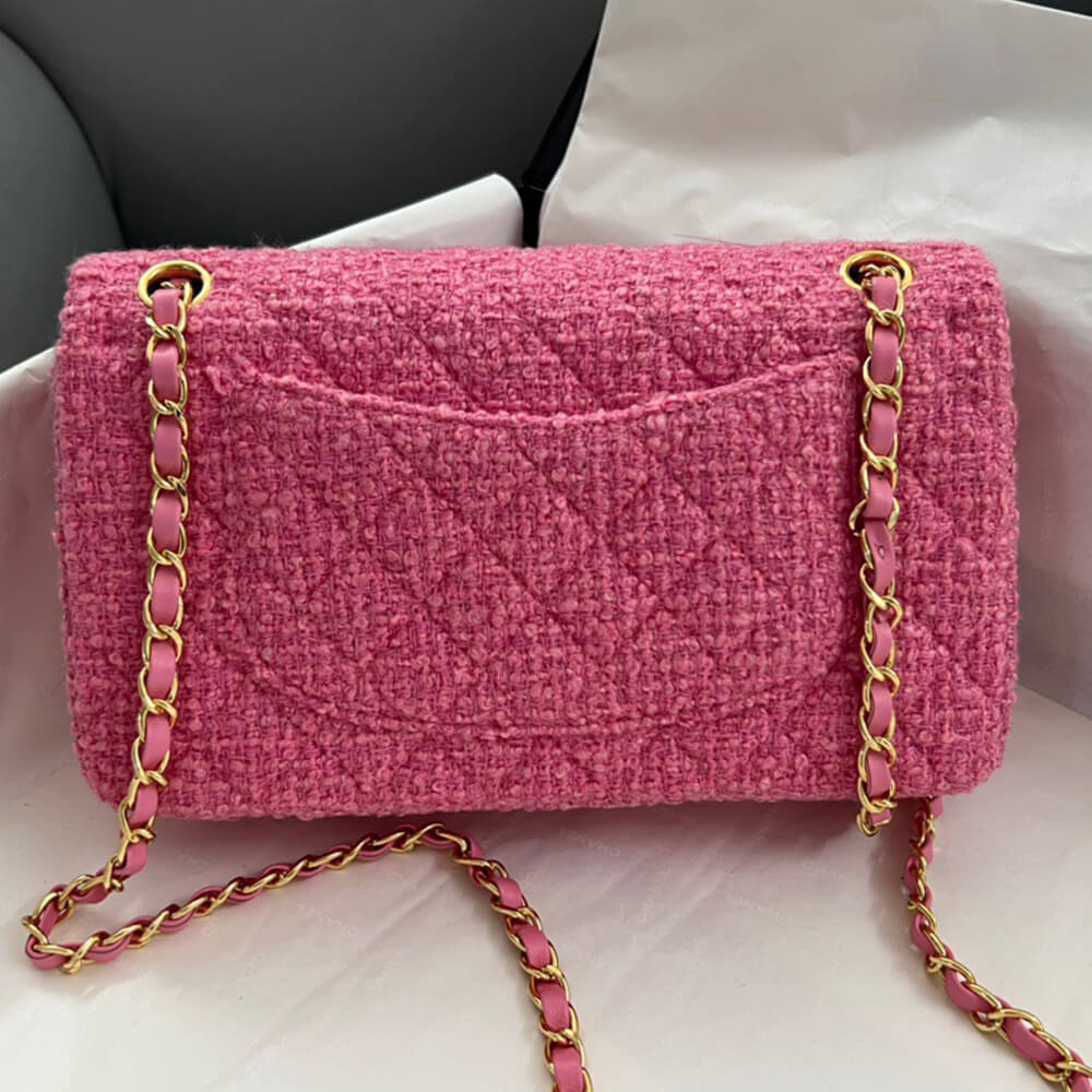 Chanel Tweed Medium Classic Flap Bag - Replica Luxury Bags™