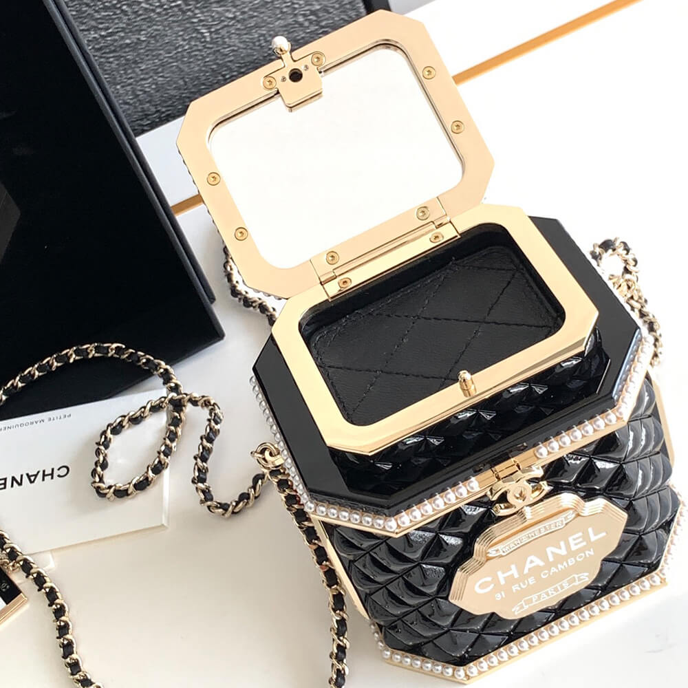 Chanel Tea Box Minaudiere Case Bag - Replica Luxury Bags™
