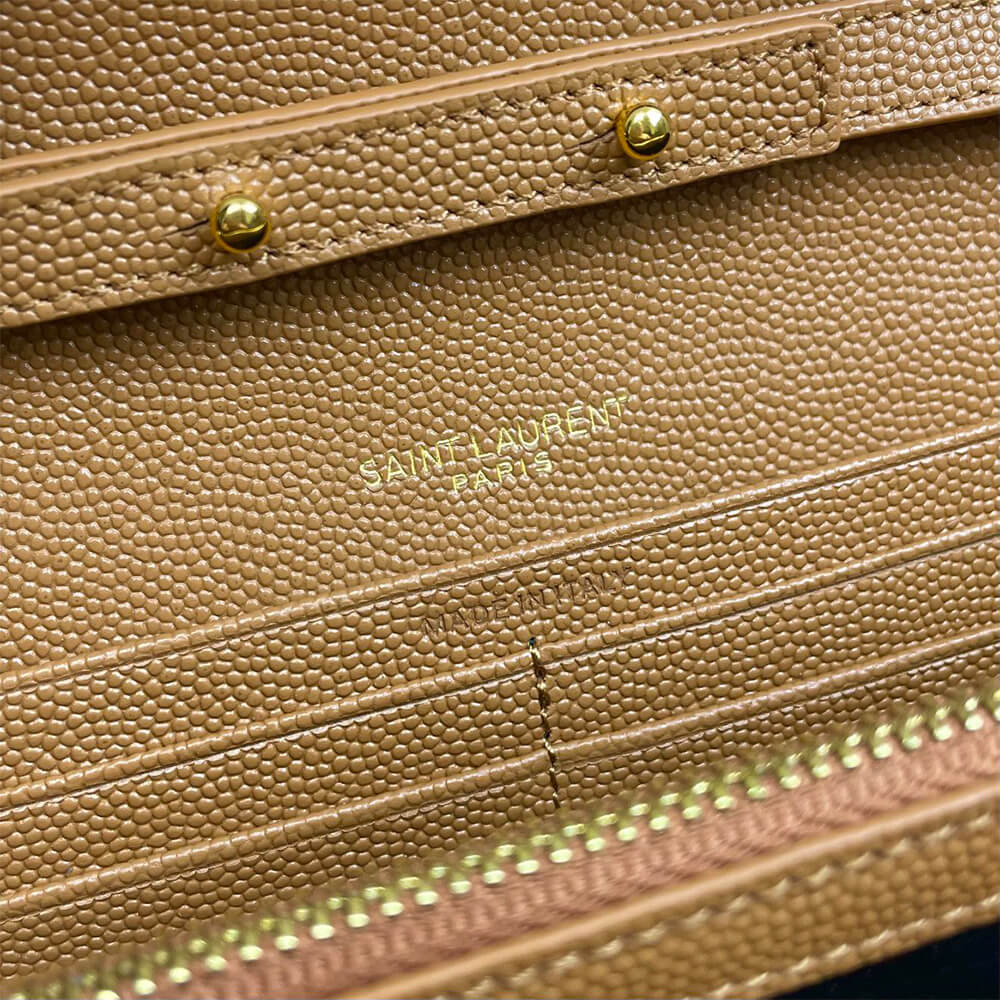 YSL Classic Cassandre Chain Wallet Bag in Grain De Poudre Leather - Replica Luxury Bags™