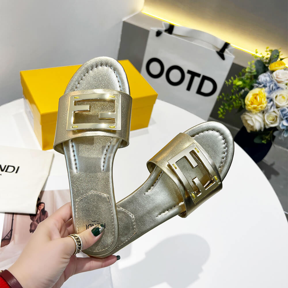 Fendi Baguette Slides Shoes - Replica Luxury Bags™