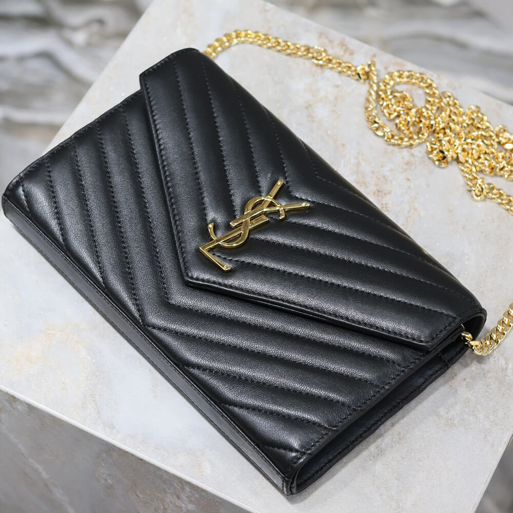YSL Cassandre Chain Wallet Bag in Lambskin - Replica Luxury Bags™