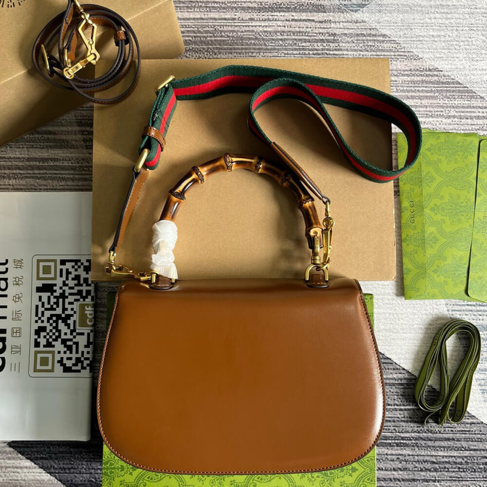Gucci Bamboo 1947 Medium Top Handle Bag - Replica Luxury Bags™