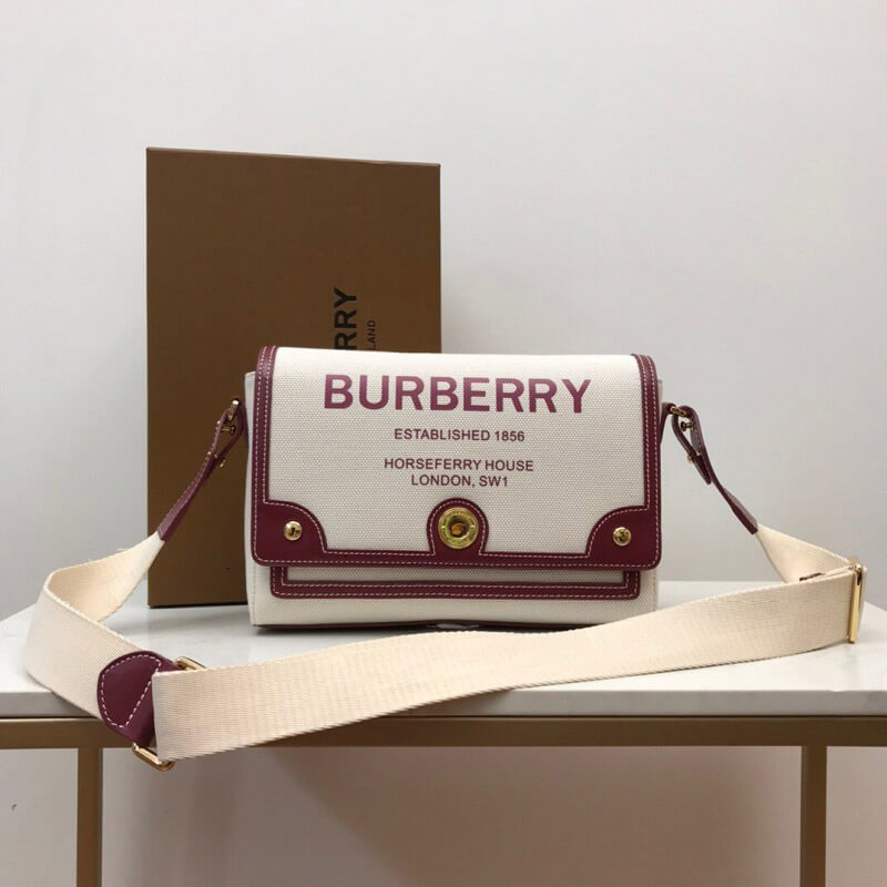 Burberry Horseferry Small Canvas Shoulder Bag - Replica Luxury Bags™