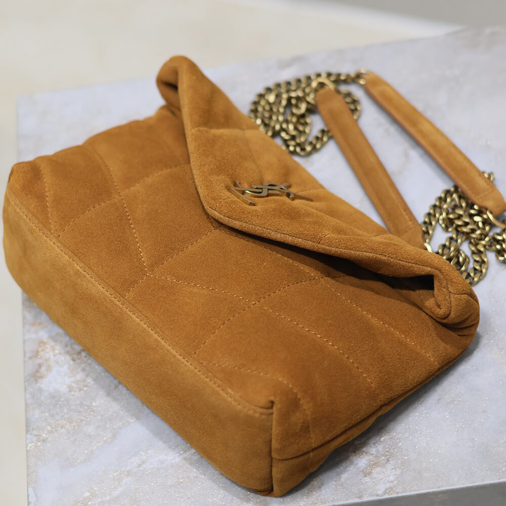 YSL Toy Puffer Bag in Suede - Replica Luxury Bags™