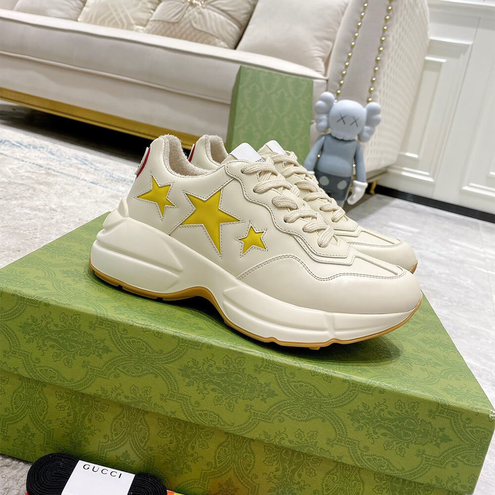Gucci Rhyton Sneaker with Stars Shoes - Replica Luxury Bags™