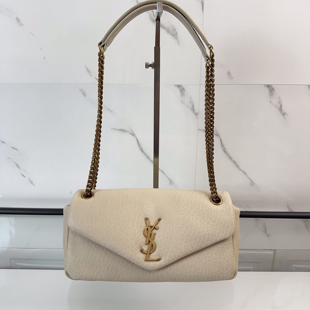 YSL Calypso Medium Bag in Grained Lambskin - Replica Luxury Bags™