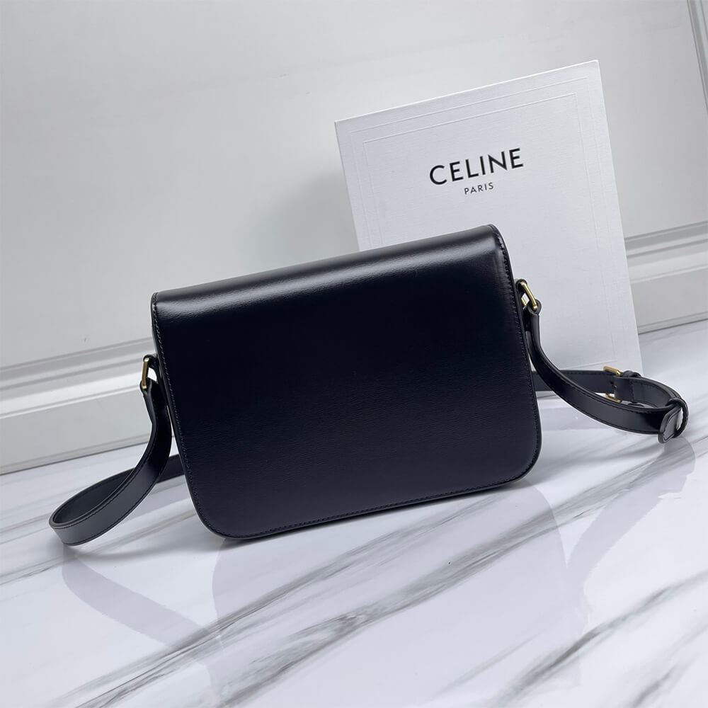Celine Classique Triomphe Bag In Shiny Calfskin - Replica Luxury Bags™