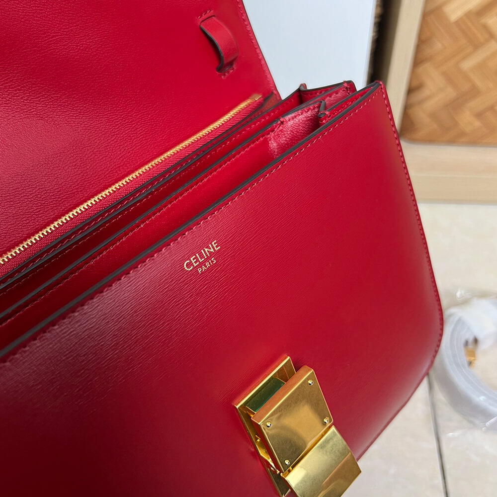 Celine Classic Box Bag in Red - Replica Luxury Bags™