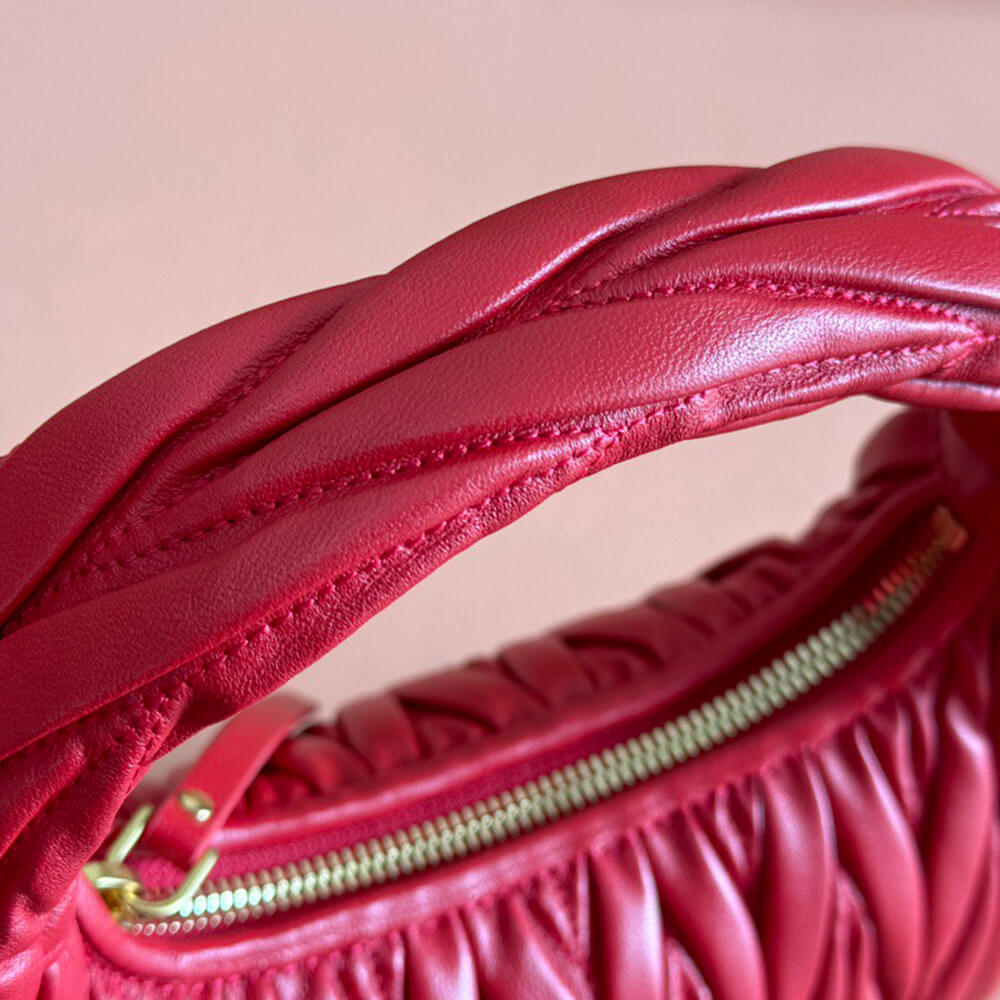 Miumiu Small Wander Matelasse Nappa Leather Hobo Bag - Replica Luxury Bags™