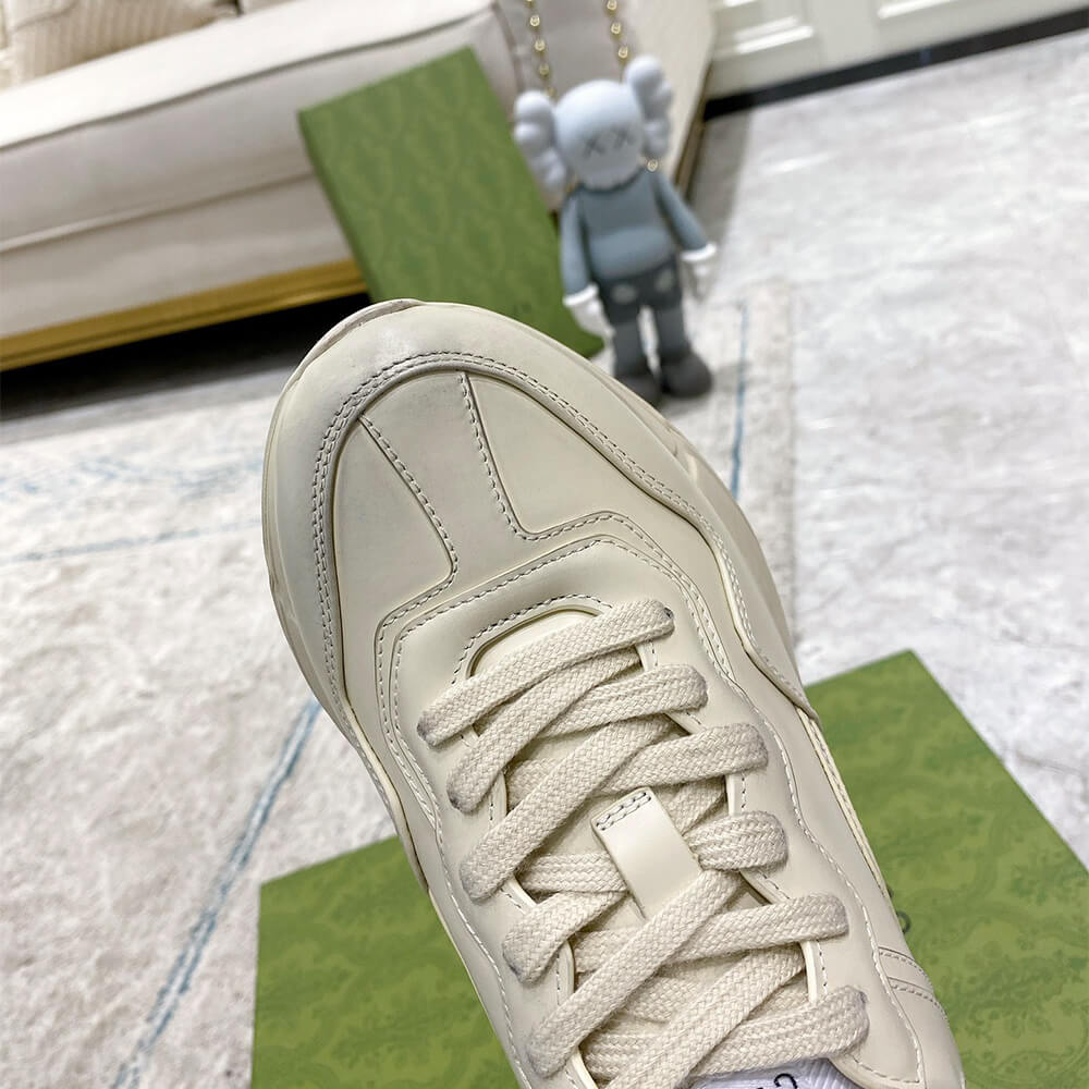 Gucci Rhyton Leather Sneakers Shoes - Replica Luxury Bags™