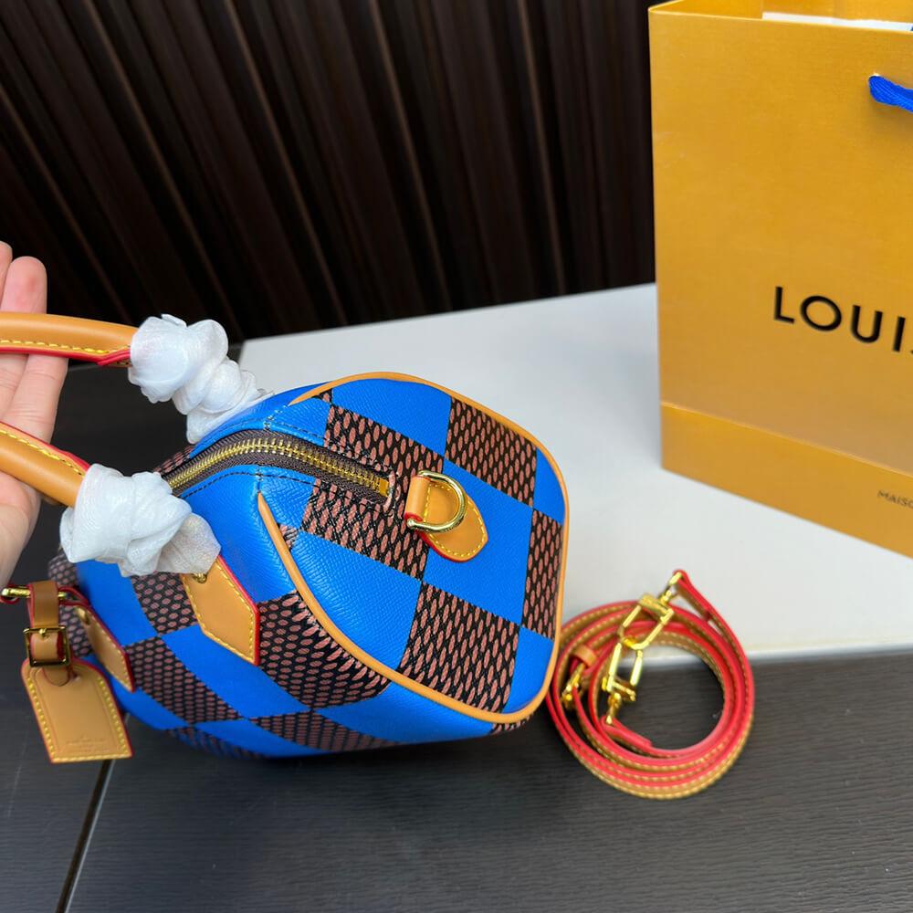 LV Speedy 18 Bandouliere Damier Pop Bag - Replica Luxury Bags™