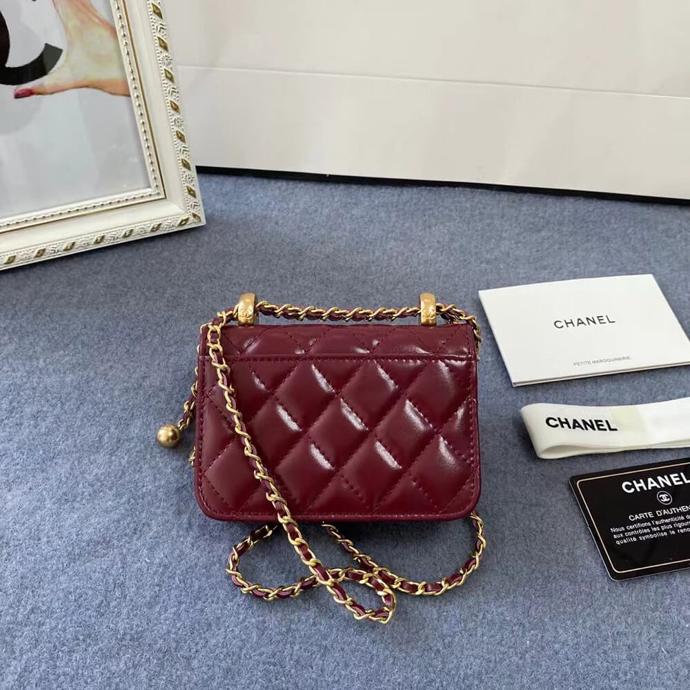 Chanel Mini Clutch Bag with Chain - Replica Luxury Bags™