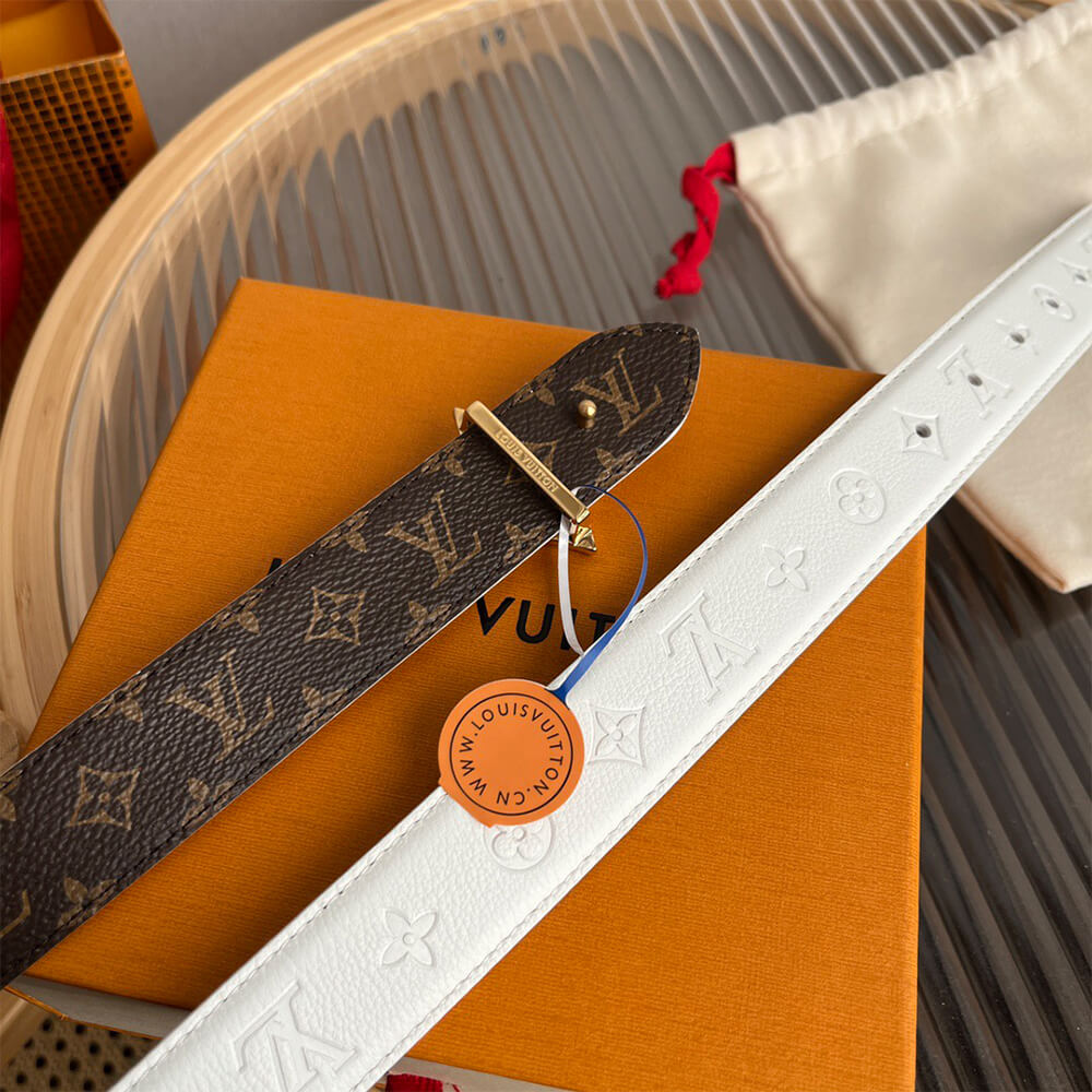 LV Flowergram 30mm Reversible Belt - Replica Luxury Bags™