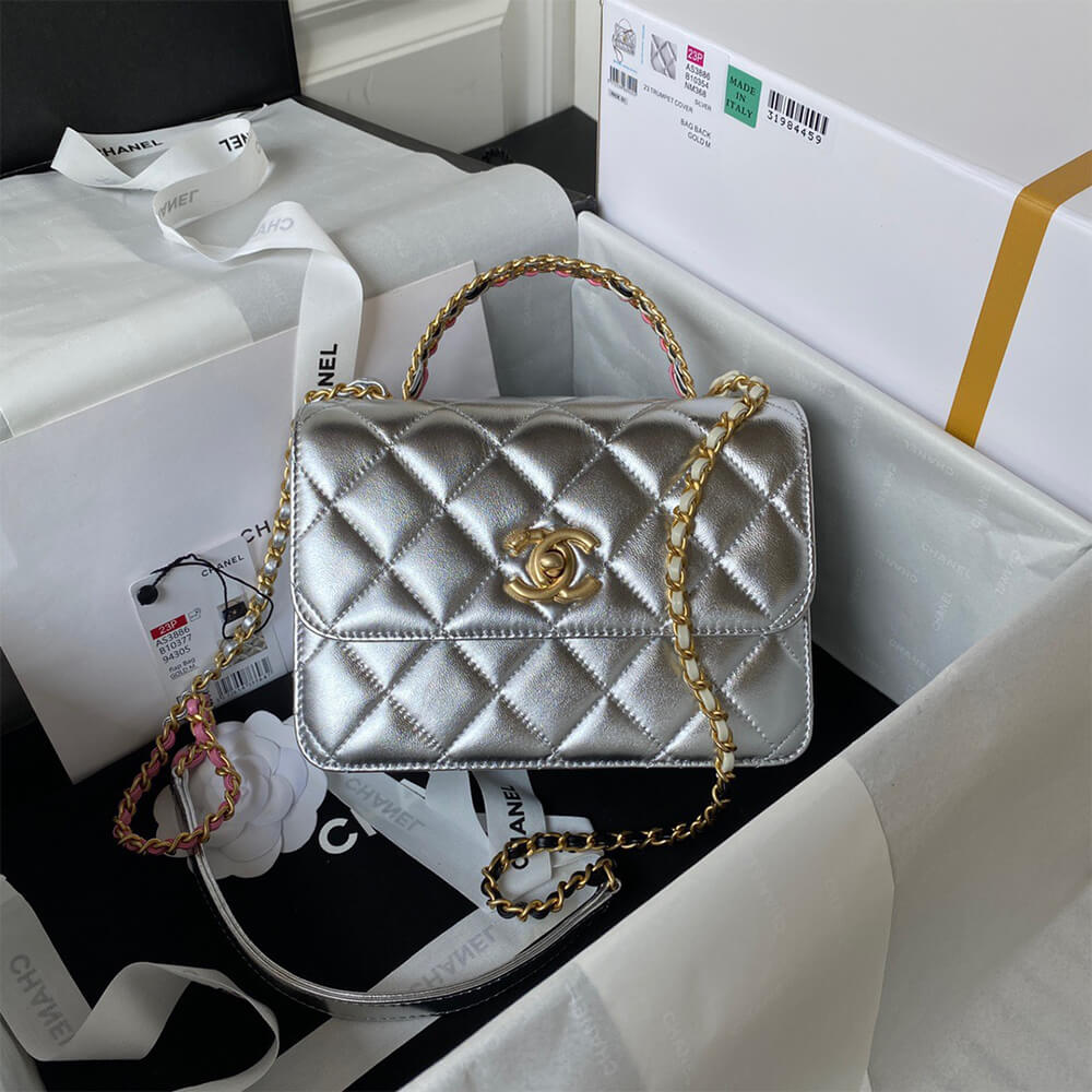Chanel Mini Flap Bag With Top Handle - Replica Luxury Bags™