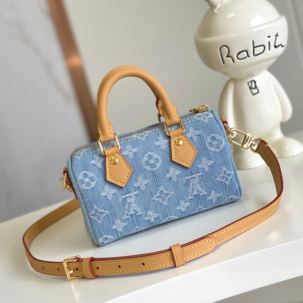 LV Nano Speedy Denim Bag - Replica Luxury Bags™