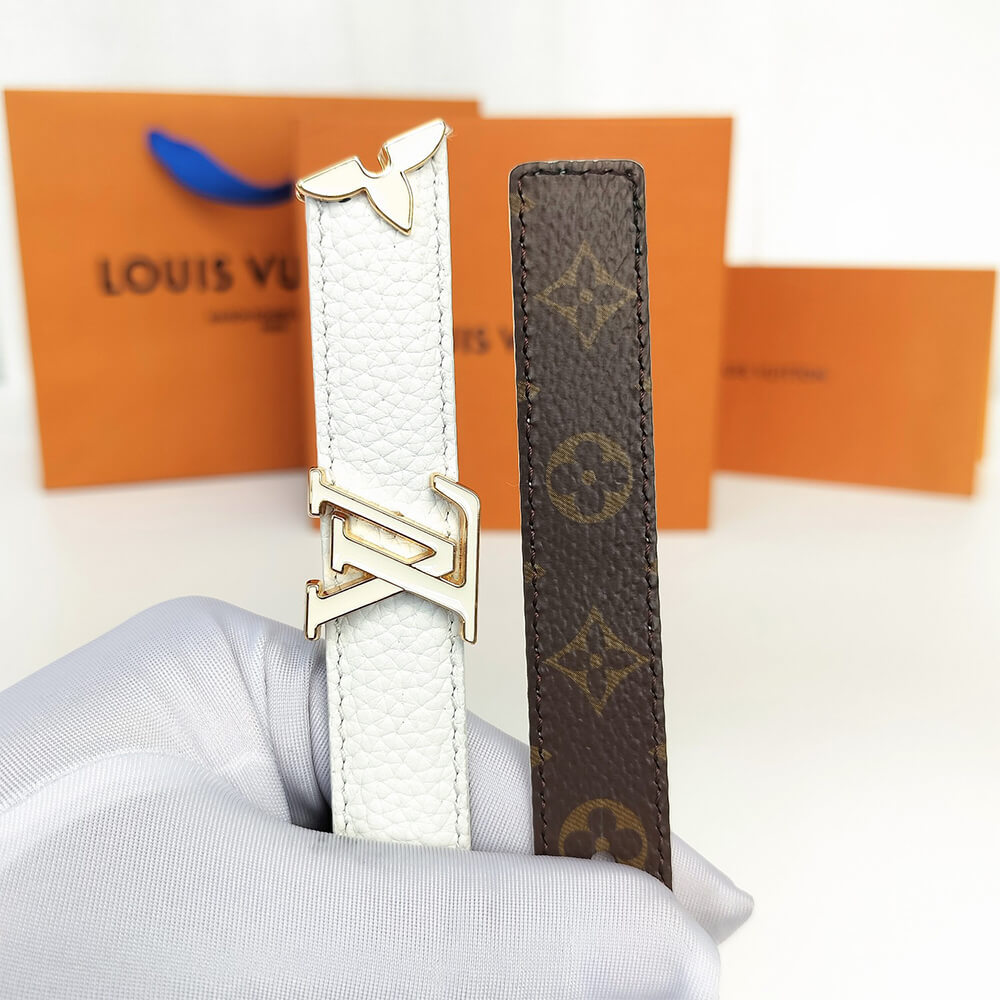 Pretty LV Enamel 20mm Reversible Belt - Replica Luxury Bags™
