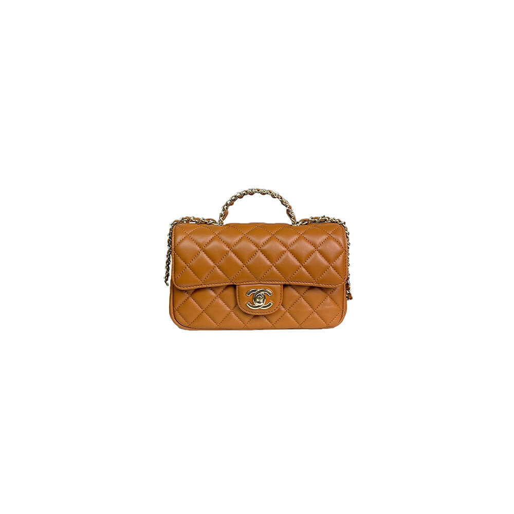 Chanel Mini Flap Bag With Top Handle - Replica Luxury Bags™