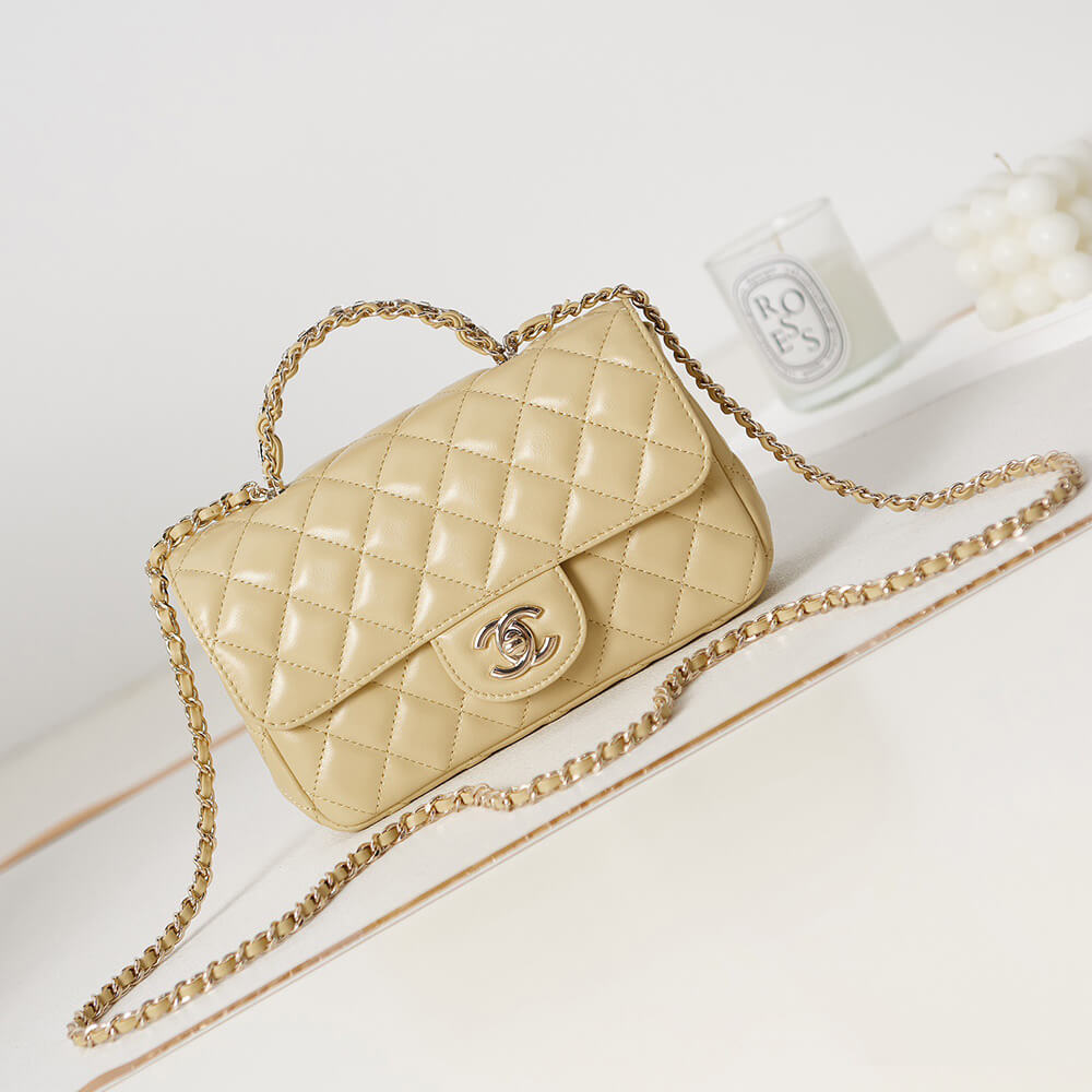 Chanel Mini Flap Bag With Top Handle - Replica Luxury Bags™
