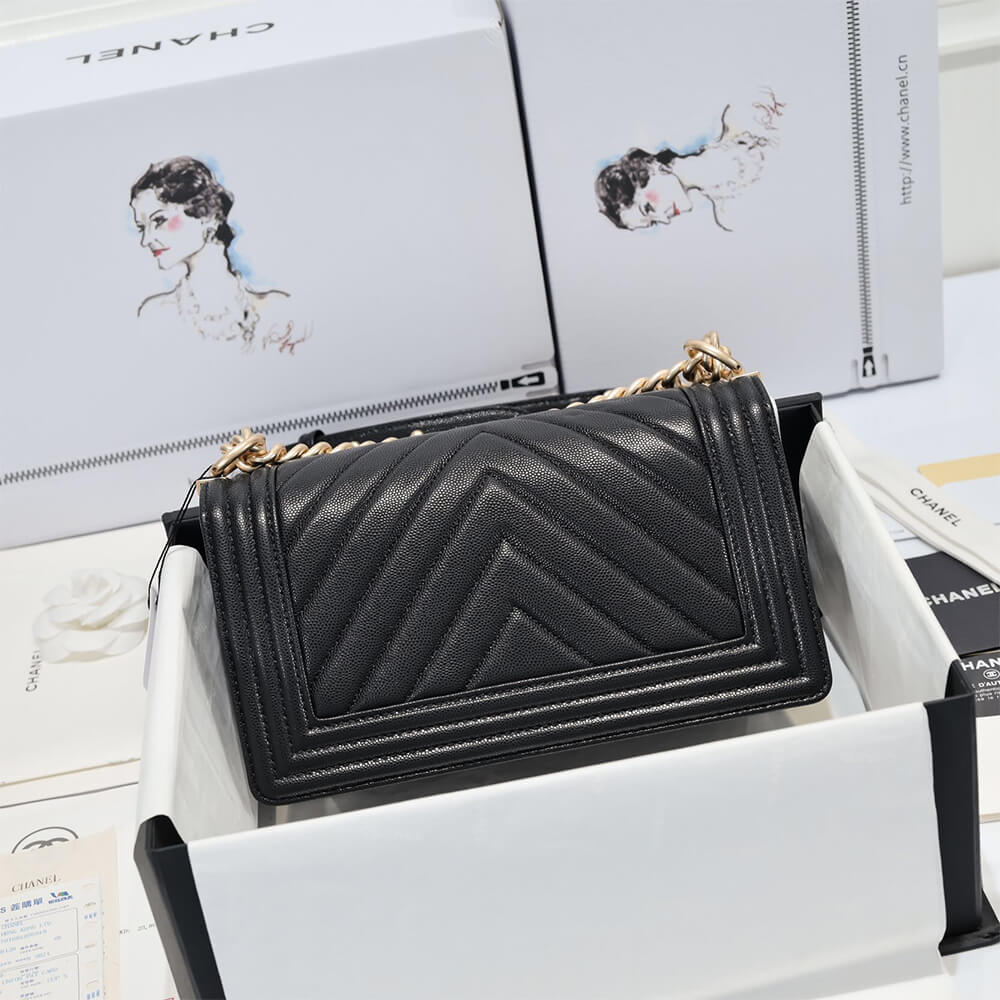 Chevron Caviar Boy Chanel Handbag - Replica Luxury Bags™