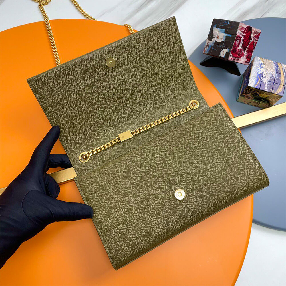 YSL Kate Medium Tassel Bag in Grain De Poudre Embossed Leather - Replica Luxury Bags™