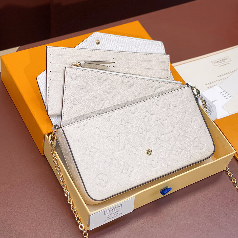 LV Felicie Pochette Bag with Chain - Replica Luxury Bags™