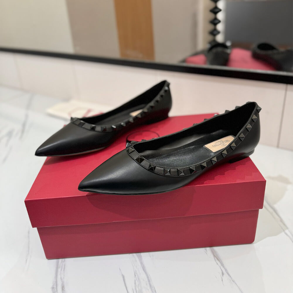 VALENTINO ROCKSTUD BALLET FLAT Shoes - Replica Luxury Bags™