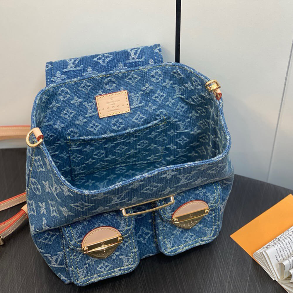 LV Venice Denim Backpack Bag - Replica Luxury Bags™