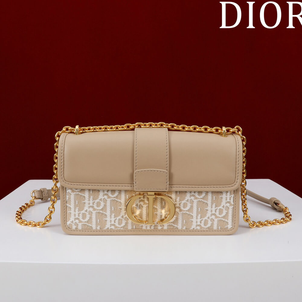 Dior 30 Montaigne East-West Bag with Chain - Replica Luxury Bags™