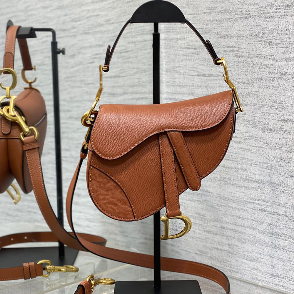 Dior Mini Saddle Bag with Strap - Replica Luxury Bags™