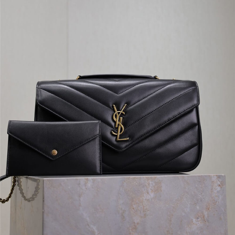 YSL Loulou Medium Bag in Matelasse Lambskin - Replica Luxury Bags™