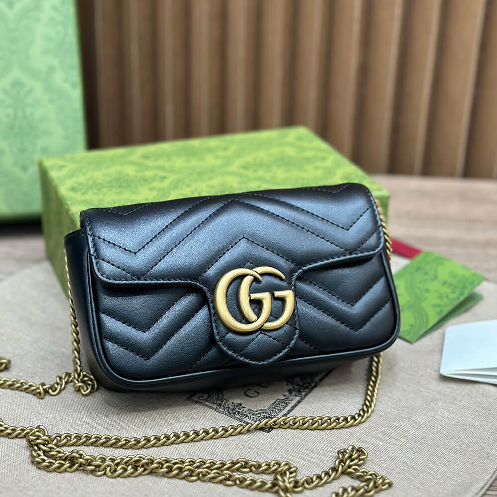Gucci GG Marmont Matelasse Leather Super Mini Bag - Replica Luxury Bags™