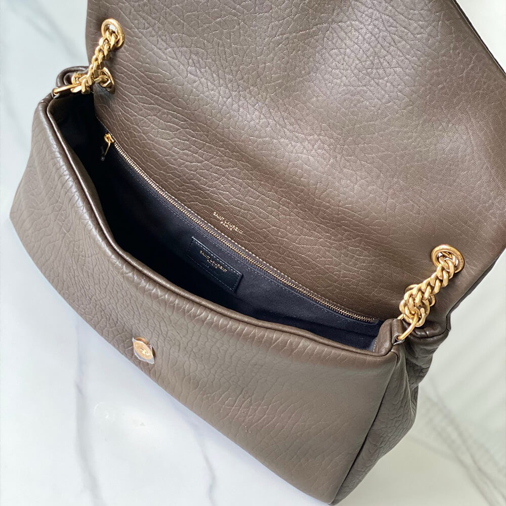 YSL Calypso Large Bag in Grained Lambskin - Replica Luxury Bags™