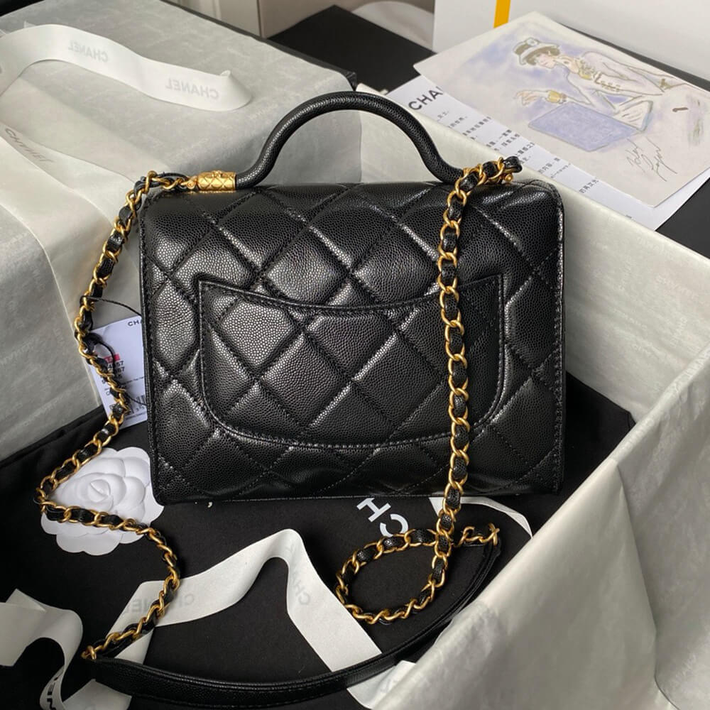 Chanel Small Flap Bag With Top Handle - Replica Luxury Bags™