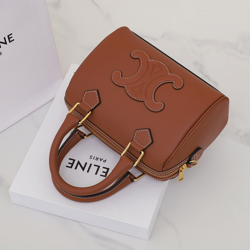 Celine Small Boston Bag in Smooth Calfskin - Replica Luxury Bags™