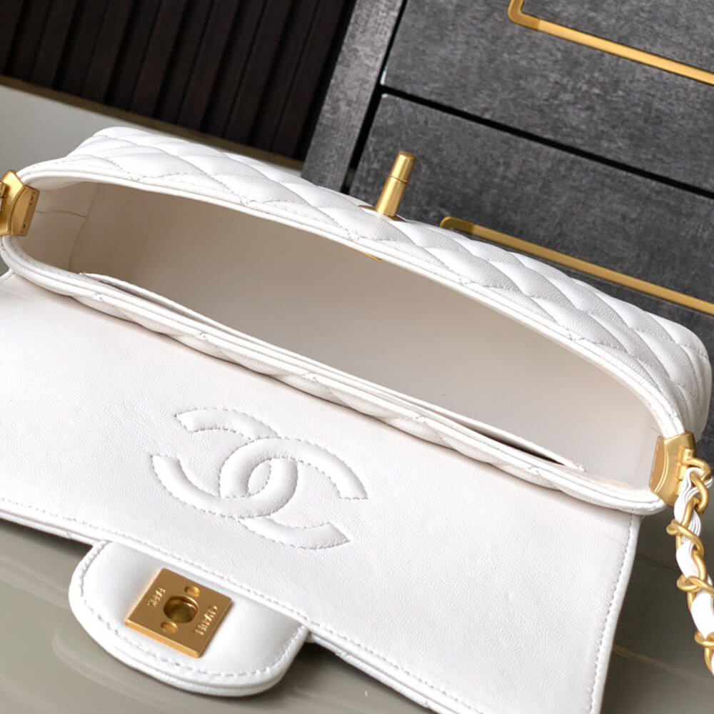 Chanel Mini Flap Bag with Top Handle - Replica Luxury Bags™