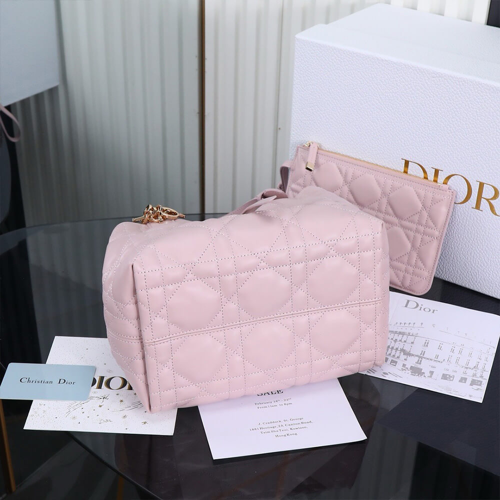 Small Dior Toujours Bag in Light Pink - Replica Luxury Bags™