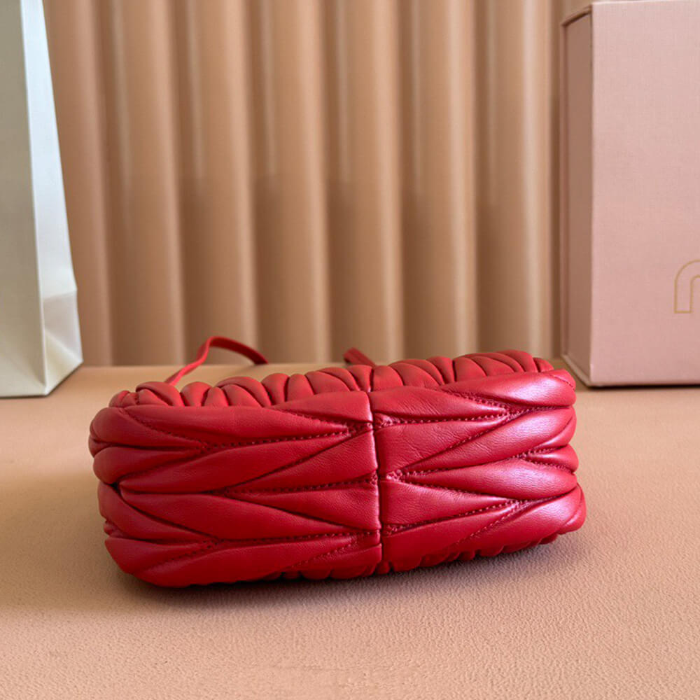 Miumiu Mini Wander Matelasse Nappa Leather Hobo Bag - Replica Luxury Bags™