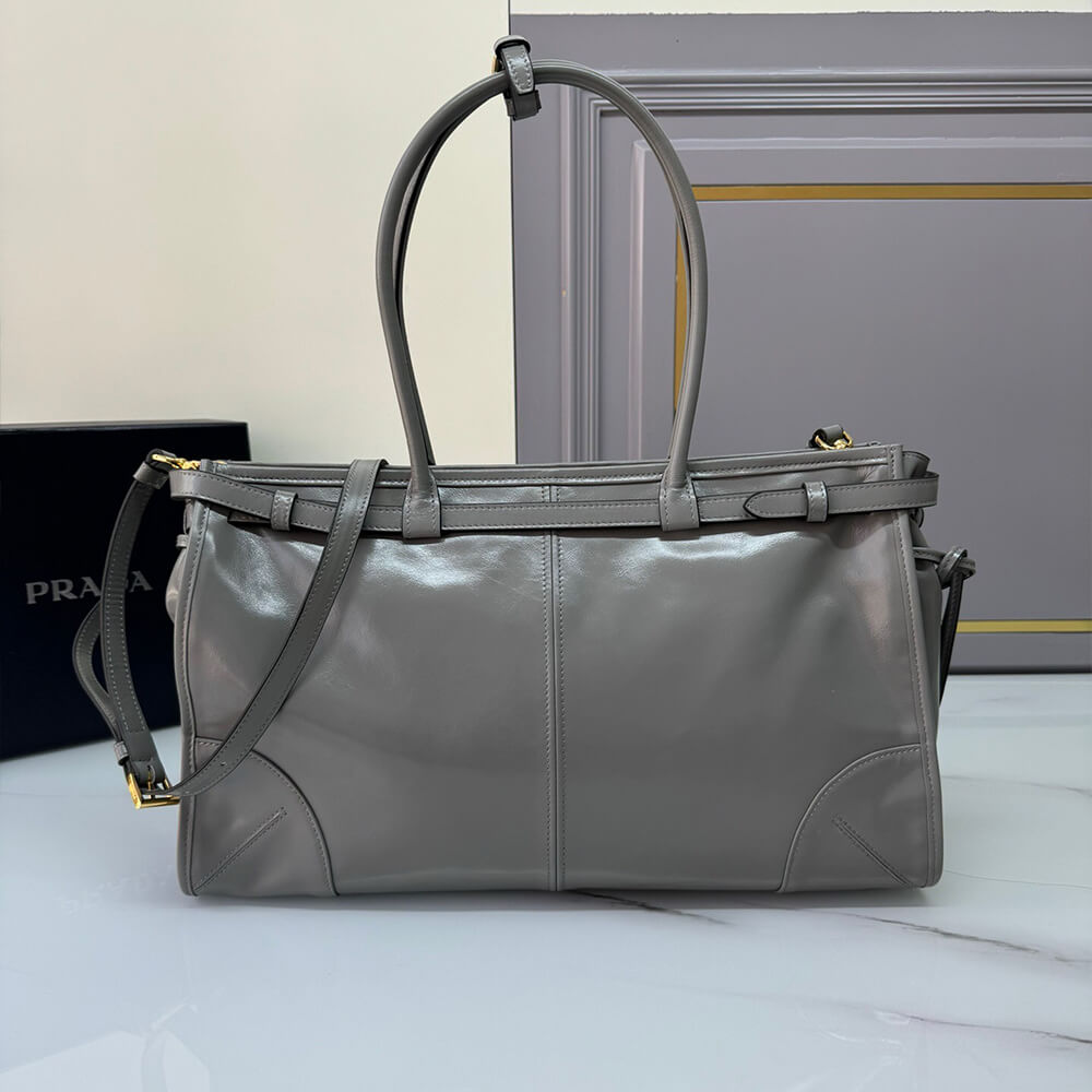 Prada Large Leather Handbag - Replica Luxury Bags™