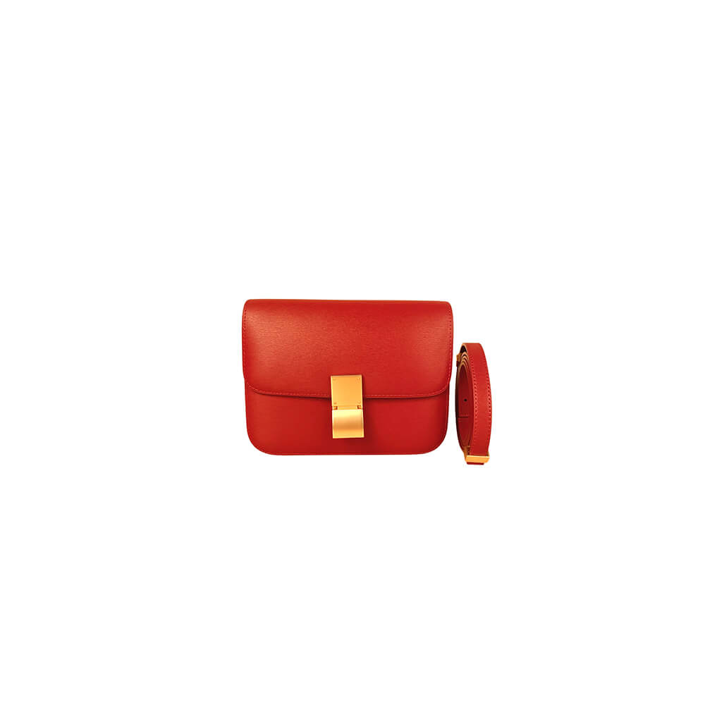 Celine Classic Box Bag in Red - Replica Luxury Bags™