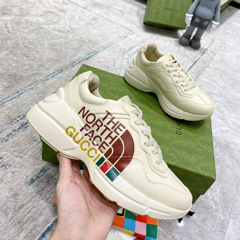 The North Face x Gucci Rhyton Sneaker Shoes - Replica Luxury Bags™