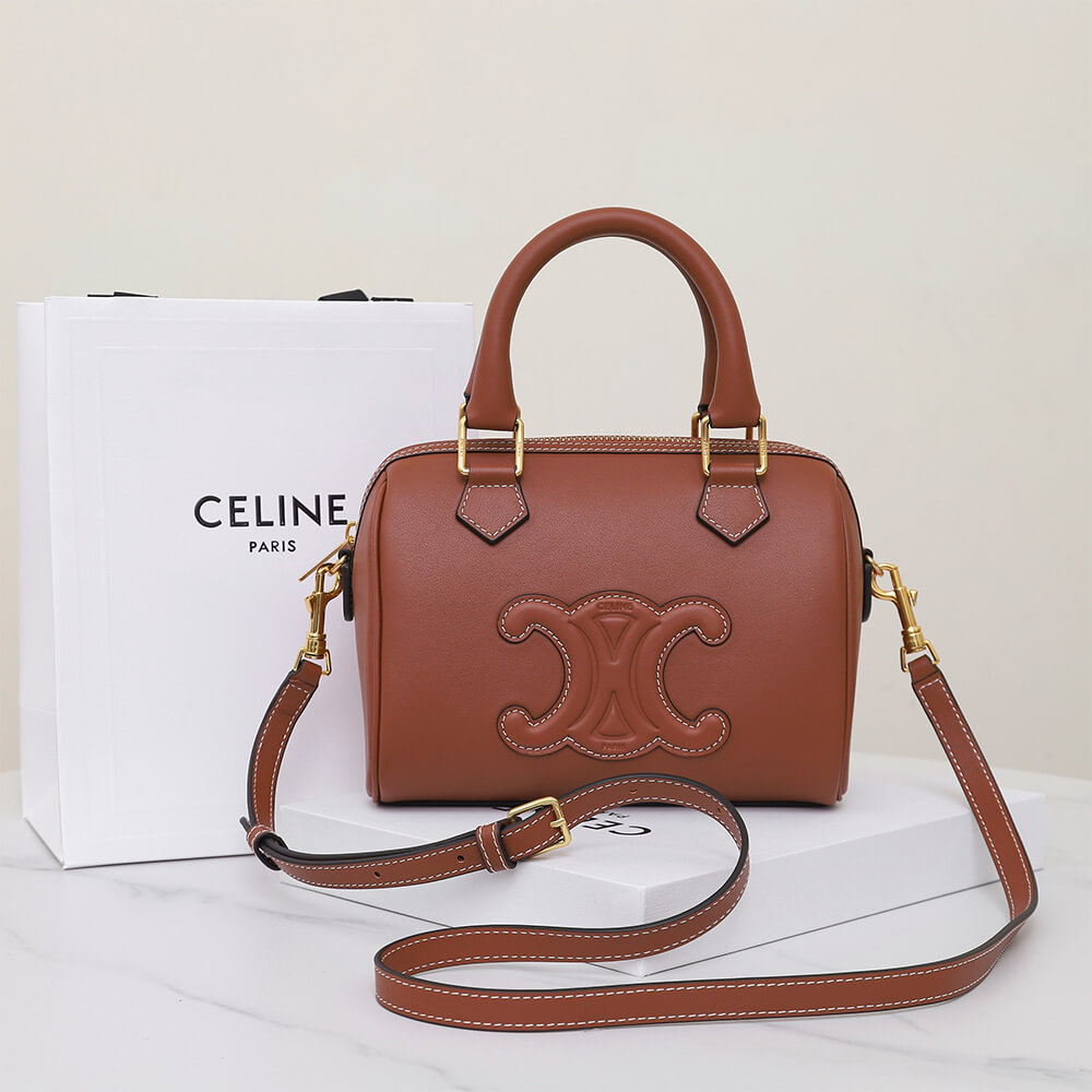 Celine Small Boston Bag in Smooth Calfskin - Replica Luxury Bags™