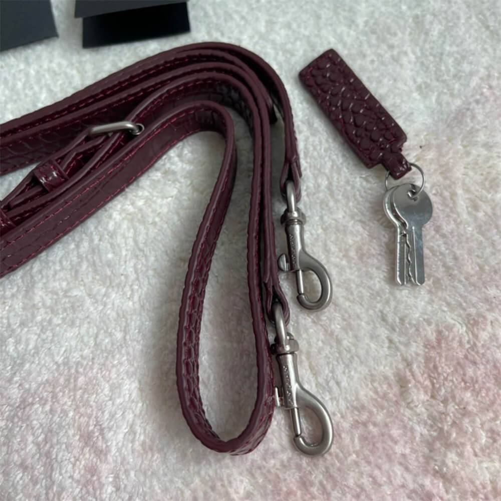 YSL Sac De Jour Nano Bag in Embossed Crocodile Shiny Leather - Replica Luxury Bags™